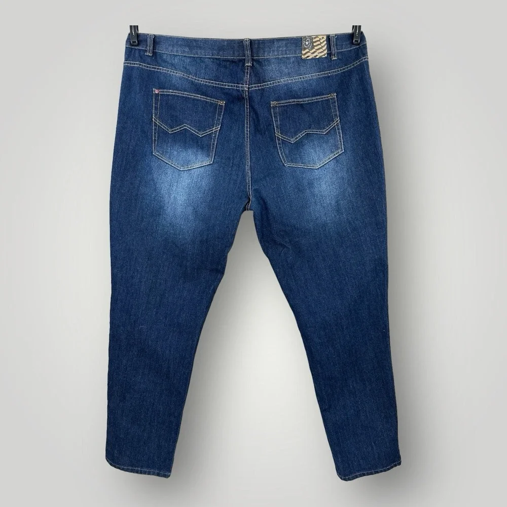 Winchester Jeans Mens 52x34 Distressed Rip Repair Grudge Acid Wash Grudge Denim